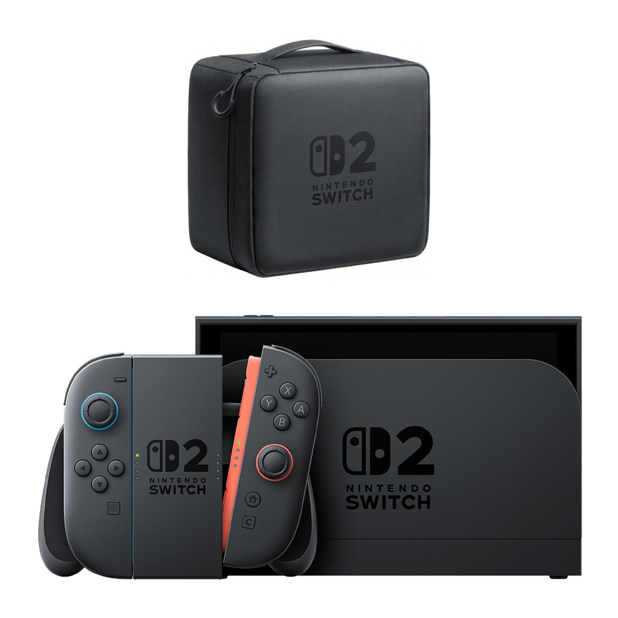 NINTENDO Switch 2 Czarny + Walizka NINTENDO Carrying Case All in