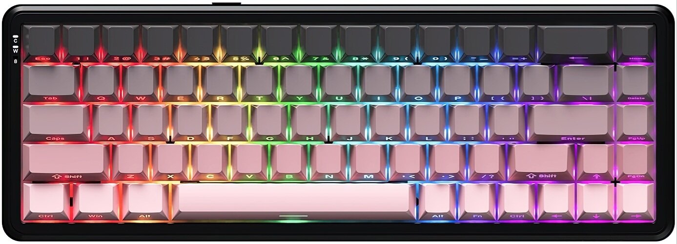 AJAZZ AK680 Max RGB Hot Swap Magnetic Switch Czarno-różowy