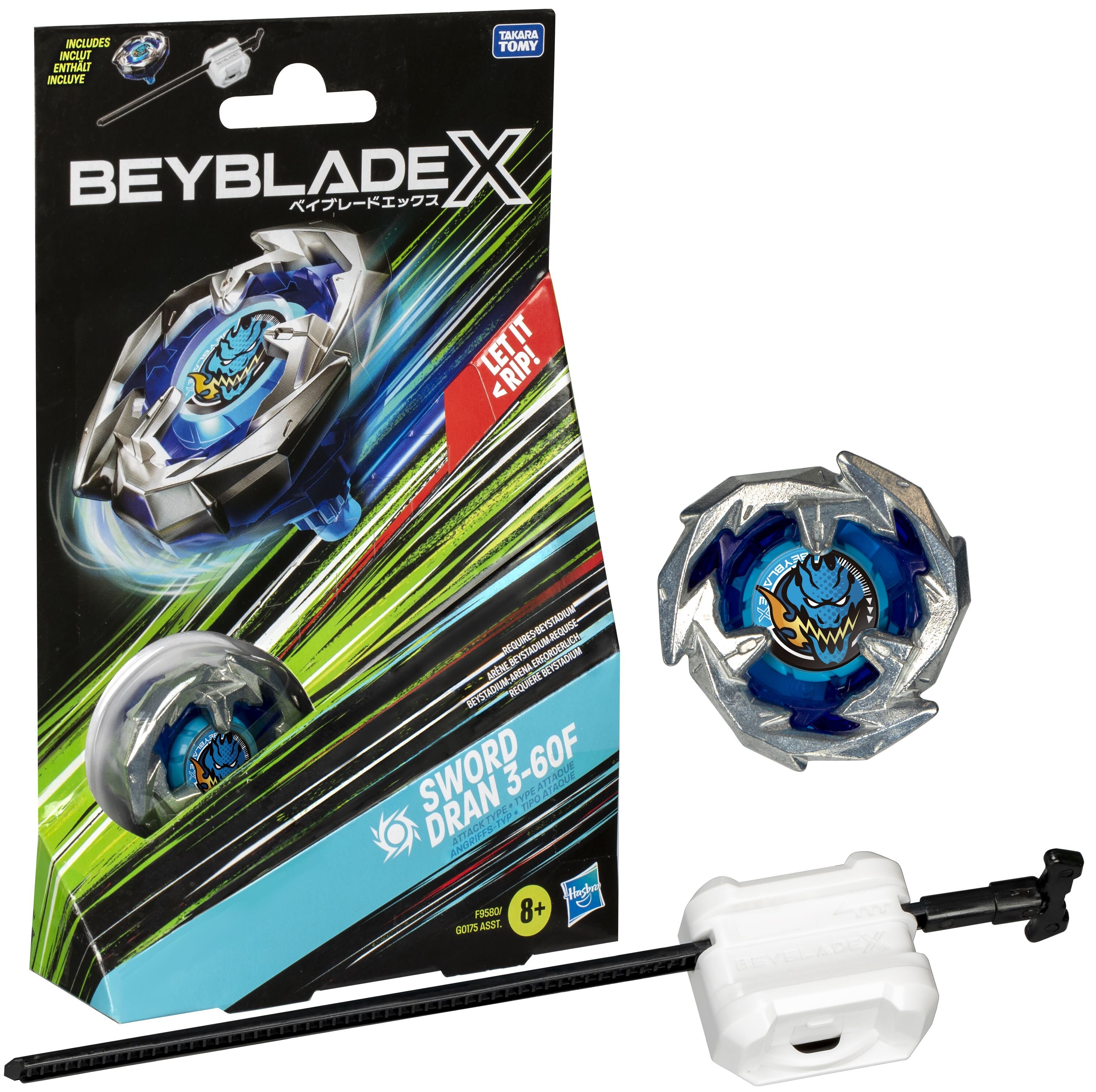 BEYBLADE X セット販売 BEYBLADE X Pakiet startowy Sword Dran 3-60F F9580ES0 Zabawka