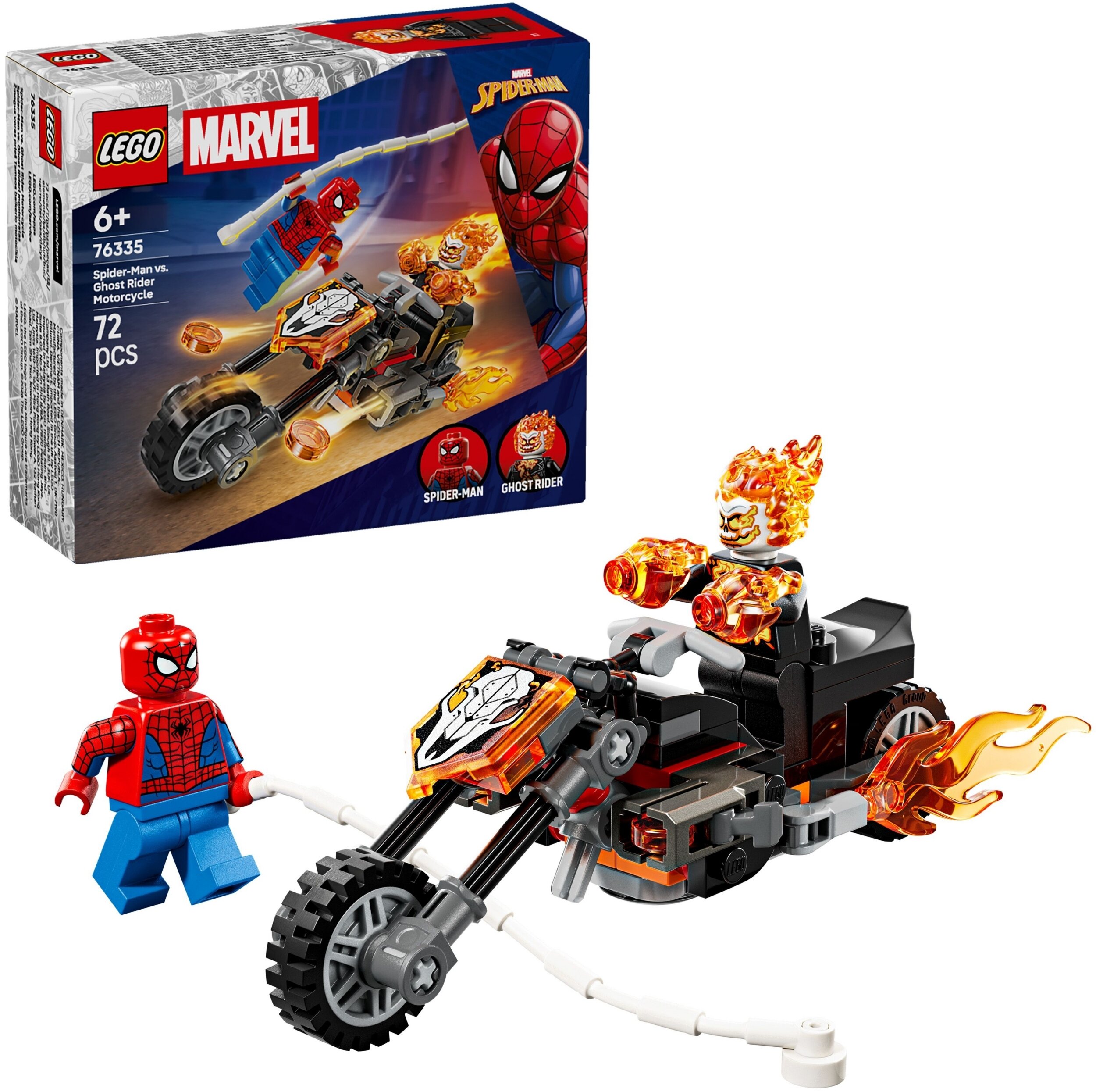 LEGO 76335 Marvel Spider-Man kontra Ghost Rider na motocyklu