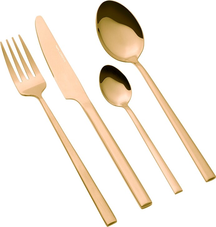 FLORINA Ritz Złoty (16 elementów) Komplet sztućców - niskie ceny i