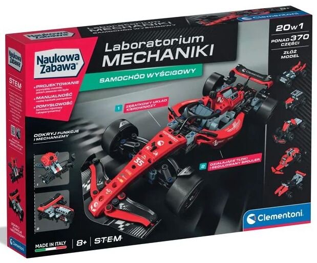 Clementoni Mechanics – Voiture De Police Radiocommandée – Kit De Construction Scientifique