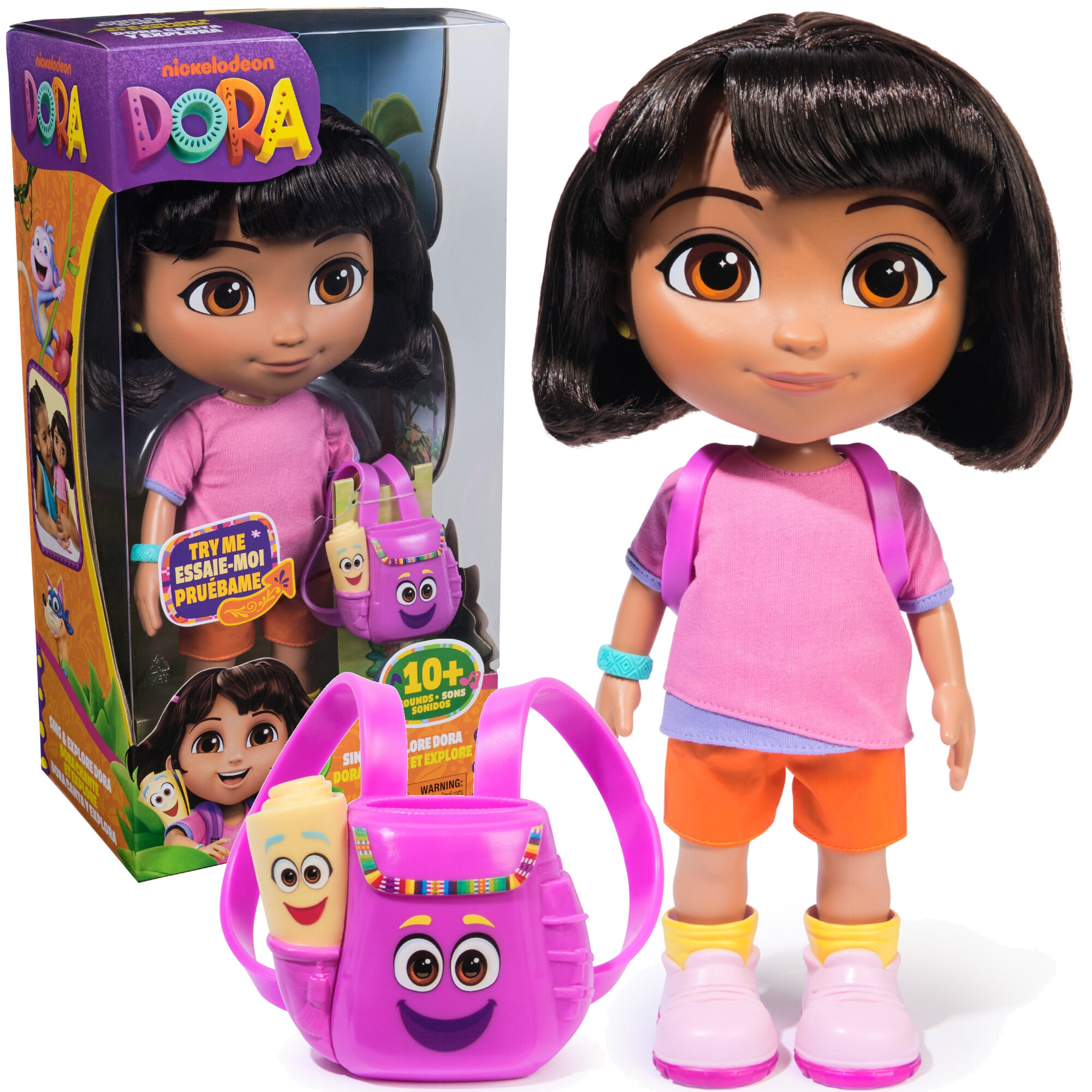 トップス DORA SPIN MASTER Nickelodeon Dora Poznaje Świat 6073380 20152581 Lalka