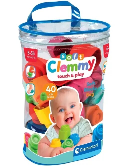 CLEMENTONI Soft Clemmy Woreczek 17878 Klocki sensoryczne - niskie ceny ...