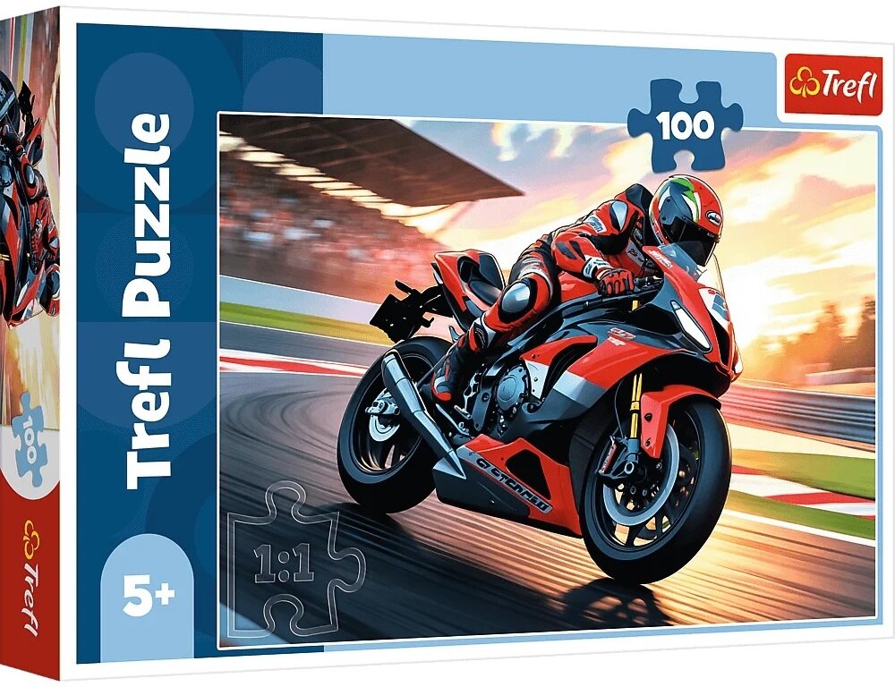 TREFL Szybki motocykl 16489 (100 elementów) Puzzle - niskie ceny i