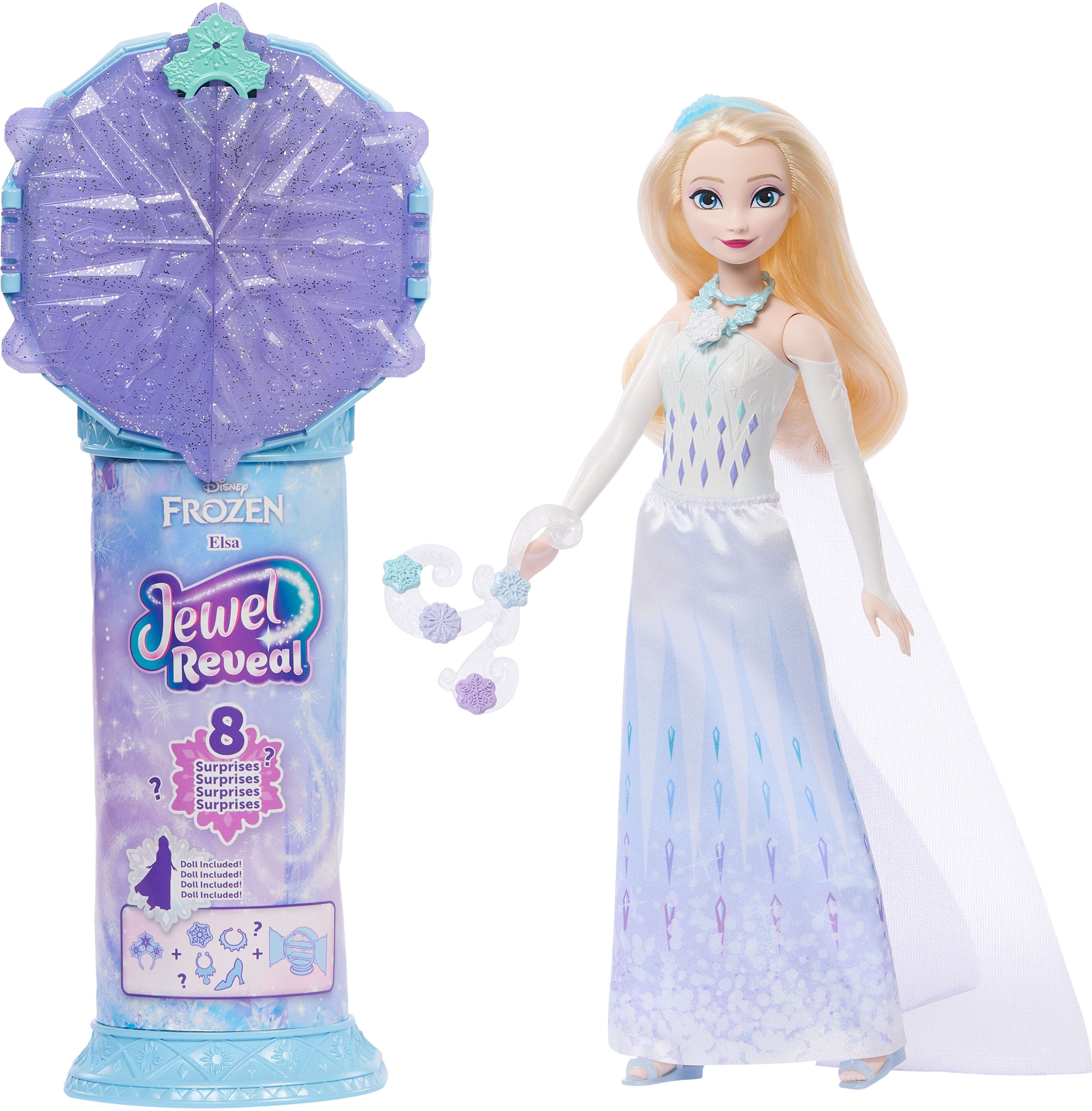 DISNEY FROZEN Jewel Reveal Elsa JJY36 Lalka - niskie ceny i opinie w ...