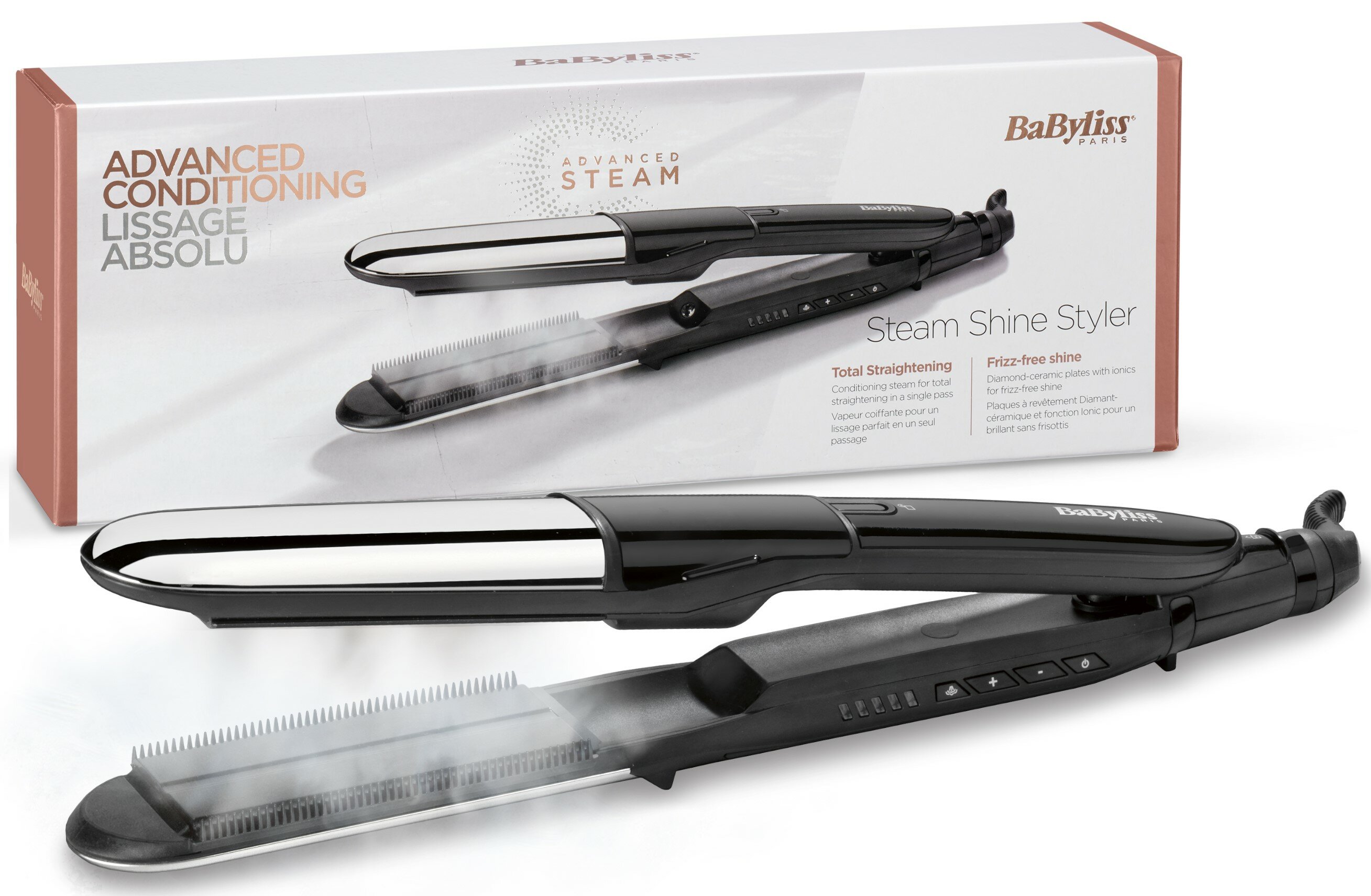 BABYLISS ST495E Pure Metal Steam (Ionic) 230 stopni Prostownica