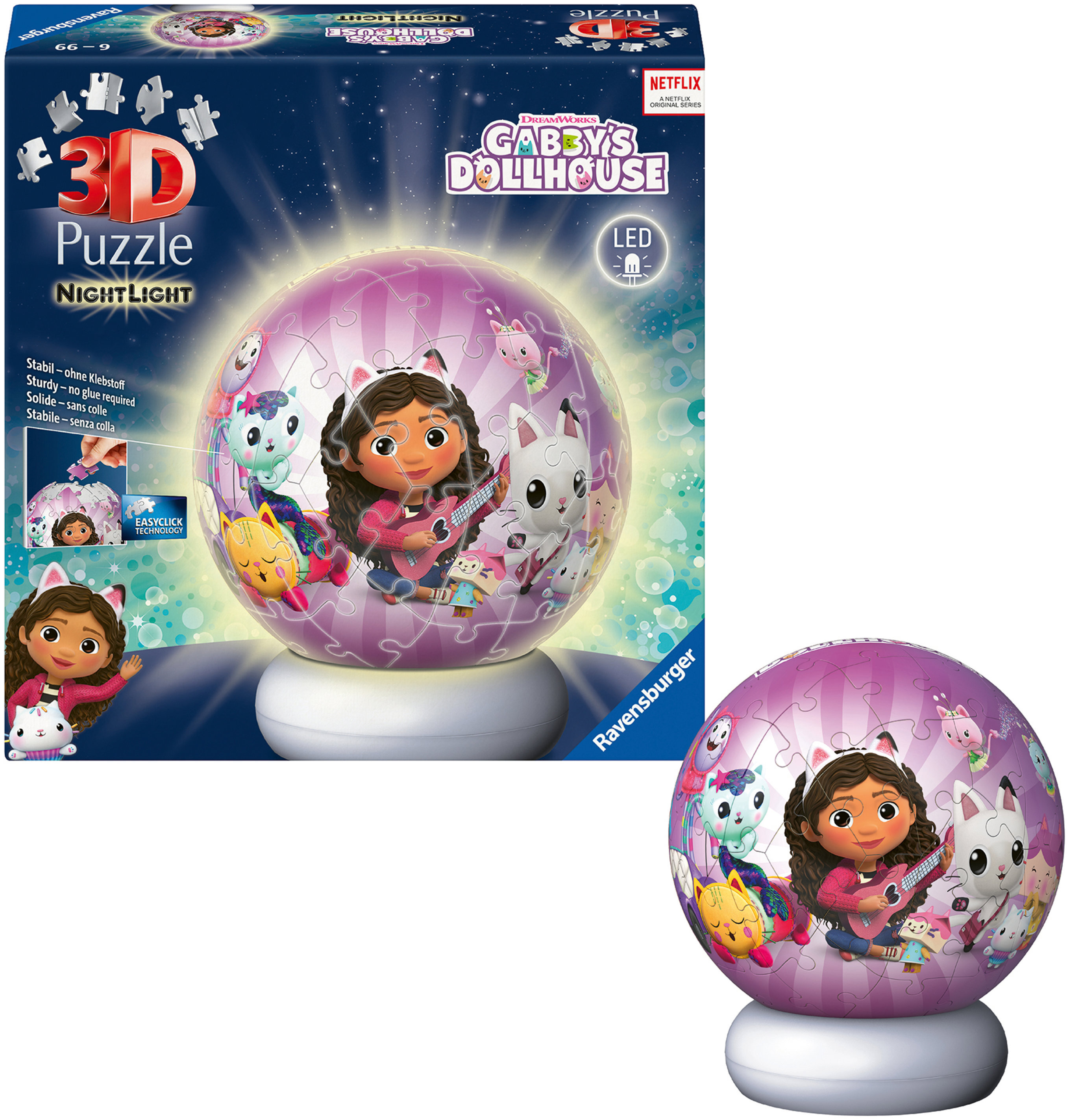 RAVENSBURGER NightLight Koci Domek Gabi 12008059 (73 elementy) Puzzle ...