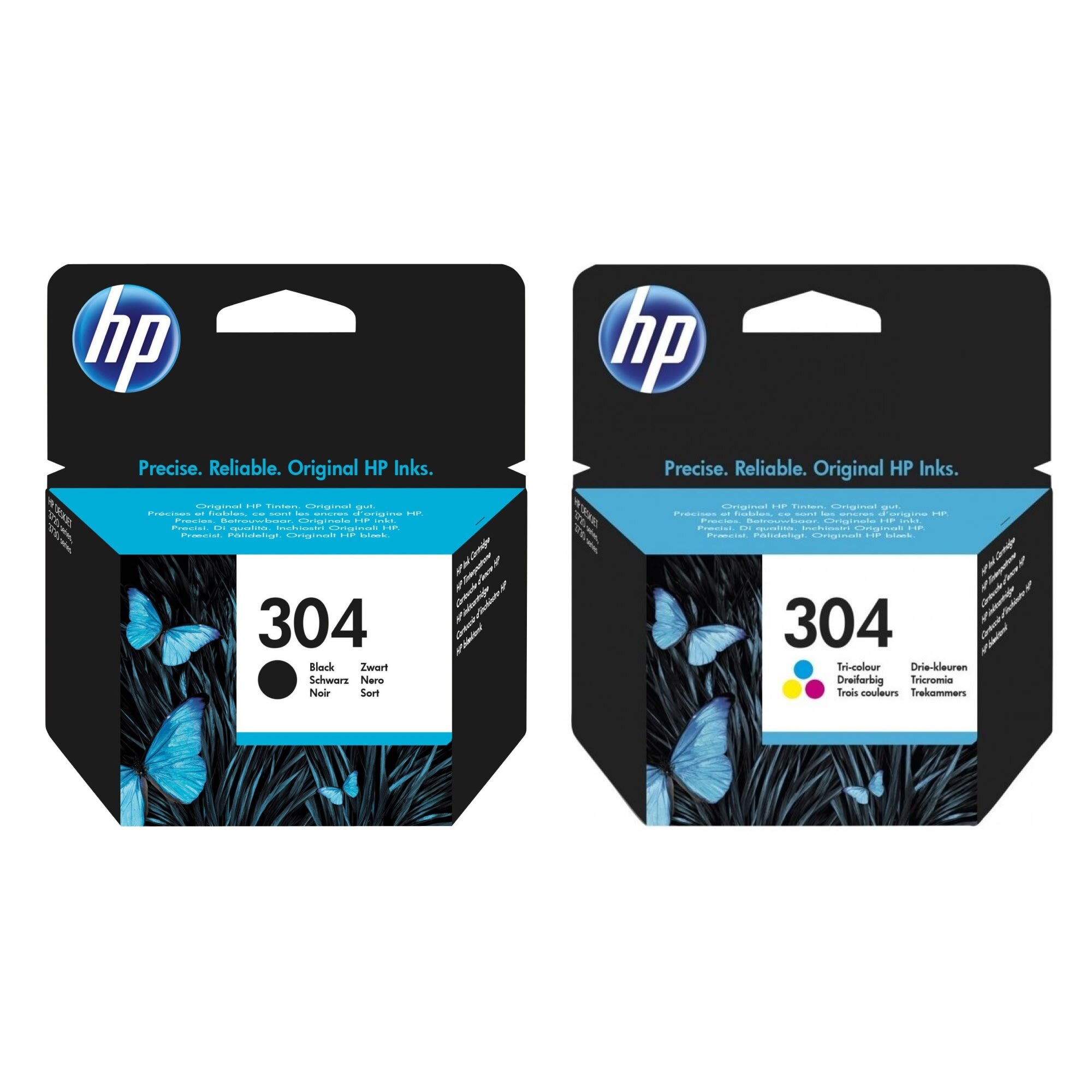 HP 304 Instant Ink Czarny 2 ml N9K06AE + Tusz HP 304 Instant Ink ...