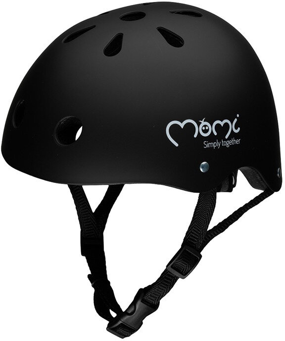 MOMI Mimi ROBI00062 Czarny mat dla Dzieci (rozmiar 48 - 55) Kask ...