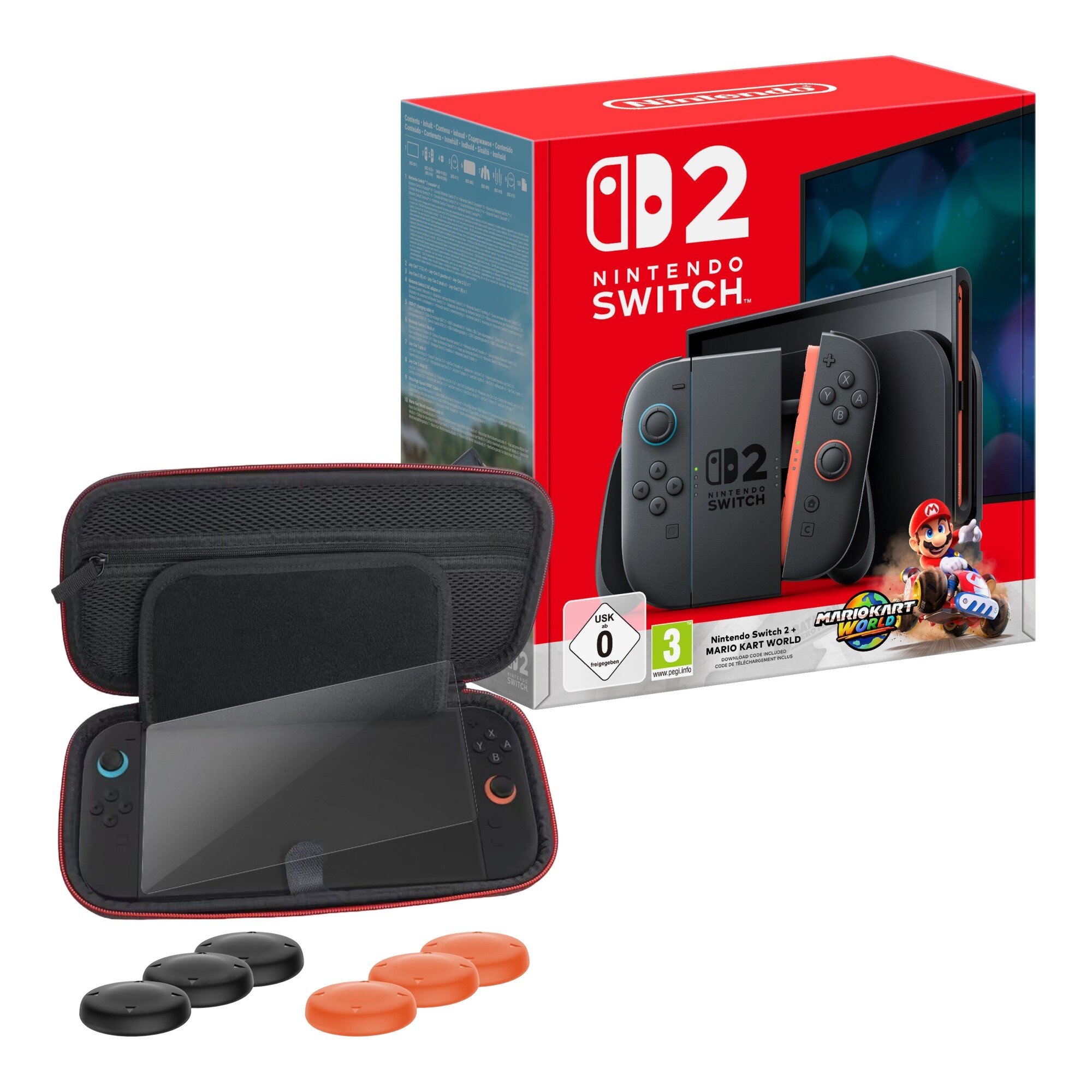 NINTENDO Switch 2 Czarny + Mario Kart World Gra NINTENDO SWITCH 2