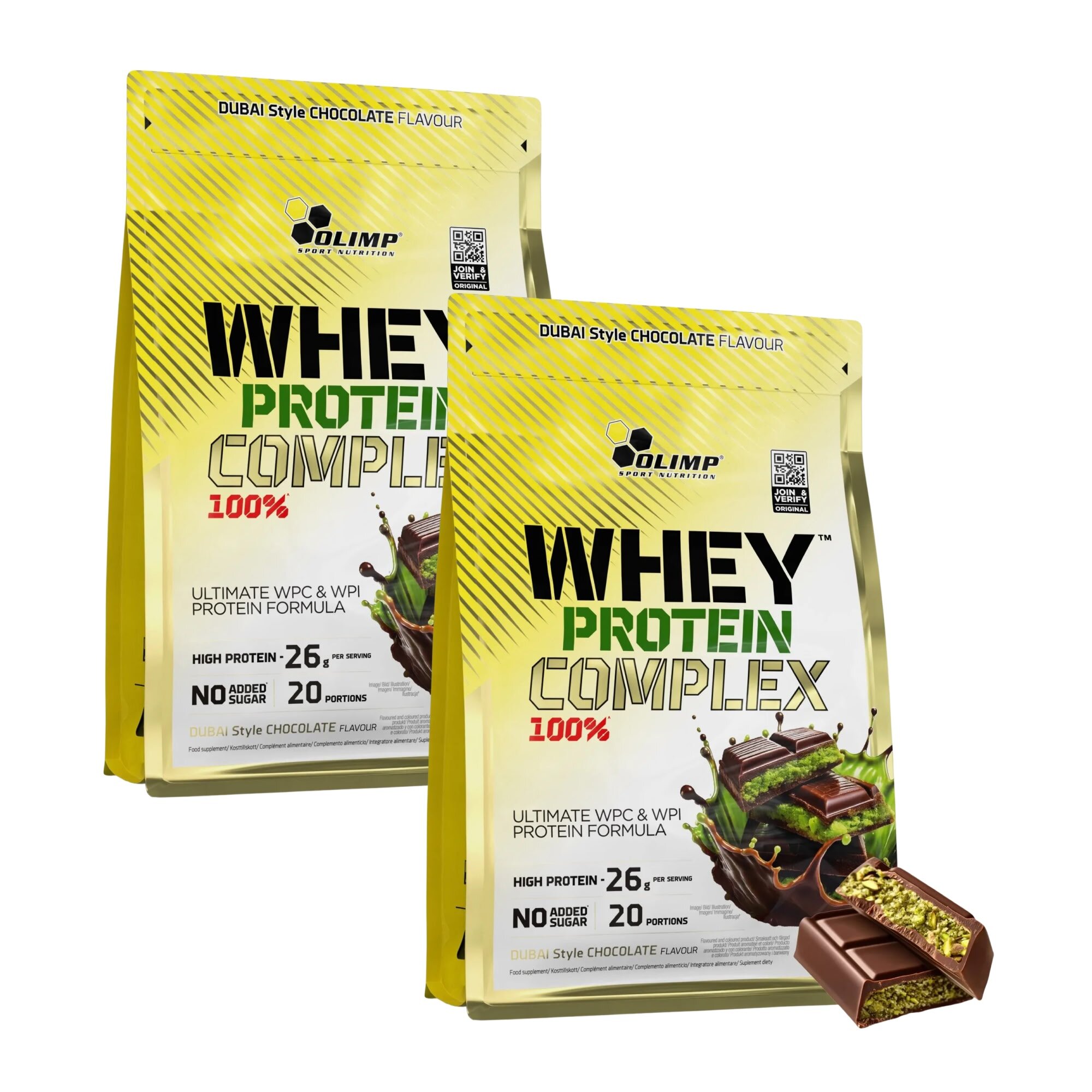 OLIMP Whey Protein Complex 100% Dubajska czekolada (2 x 700 g) Odżywka ...