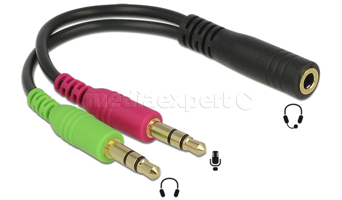 DELOCK Adapter 2x Jack 3.5 mm Jack 3.5 mm ceny i opinie w Media Expert
