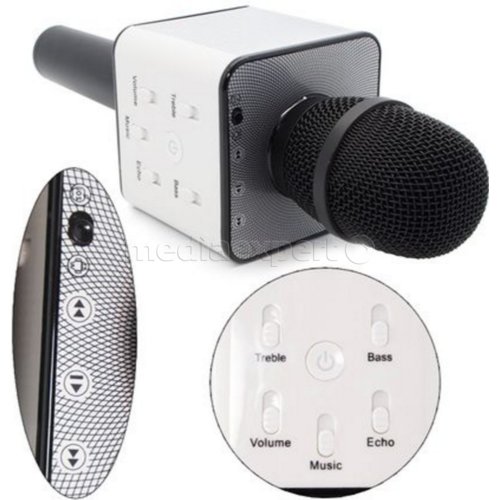 XREC Karaoke Bluetooth Czarny Mikrofon z głośnikiem ceny i opinie w