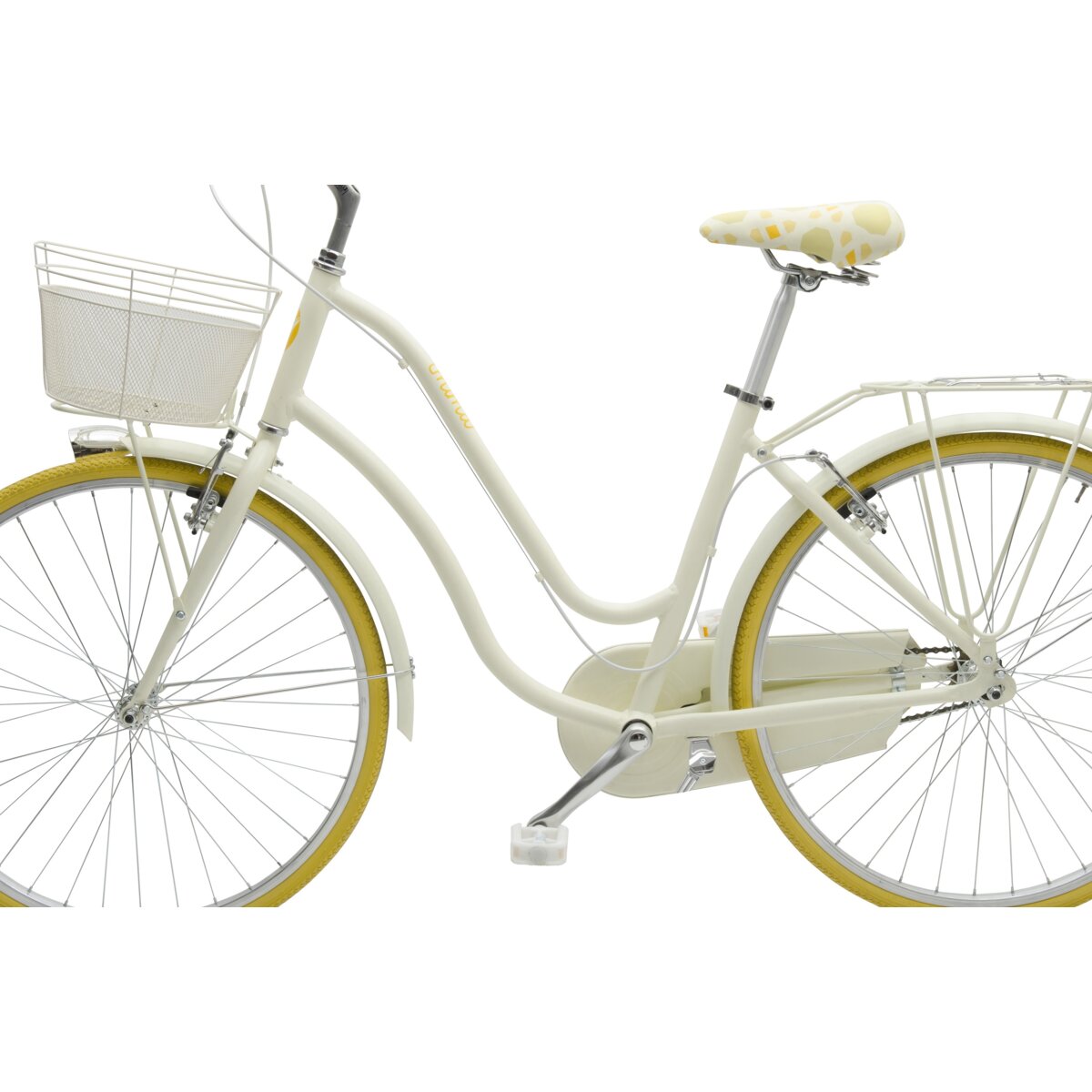 MBM 910 Mima 1B 26 cali damski Żółty Rower miejski z koszykiem ceny i