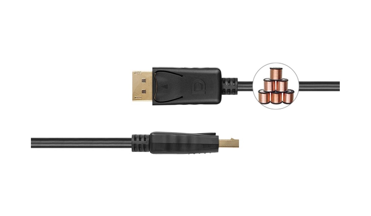 UNITEK 2 m Kabel DisplayPort DisplayPort ceny i opinie w Media Expert