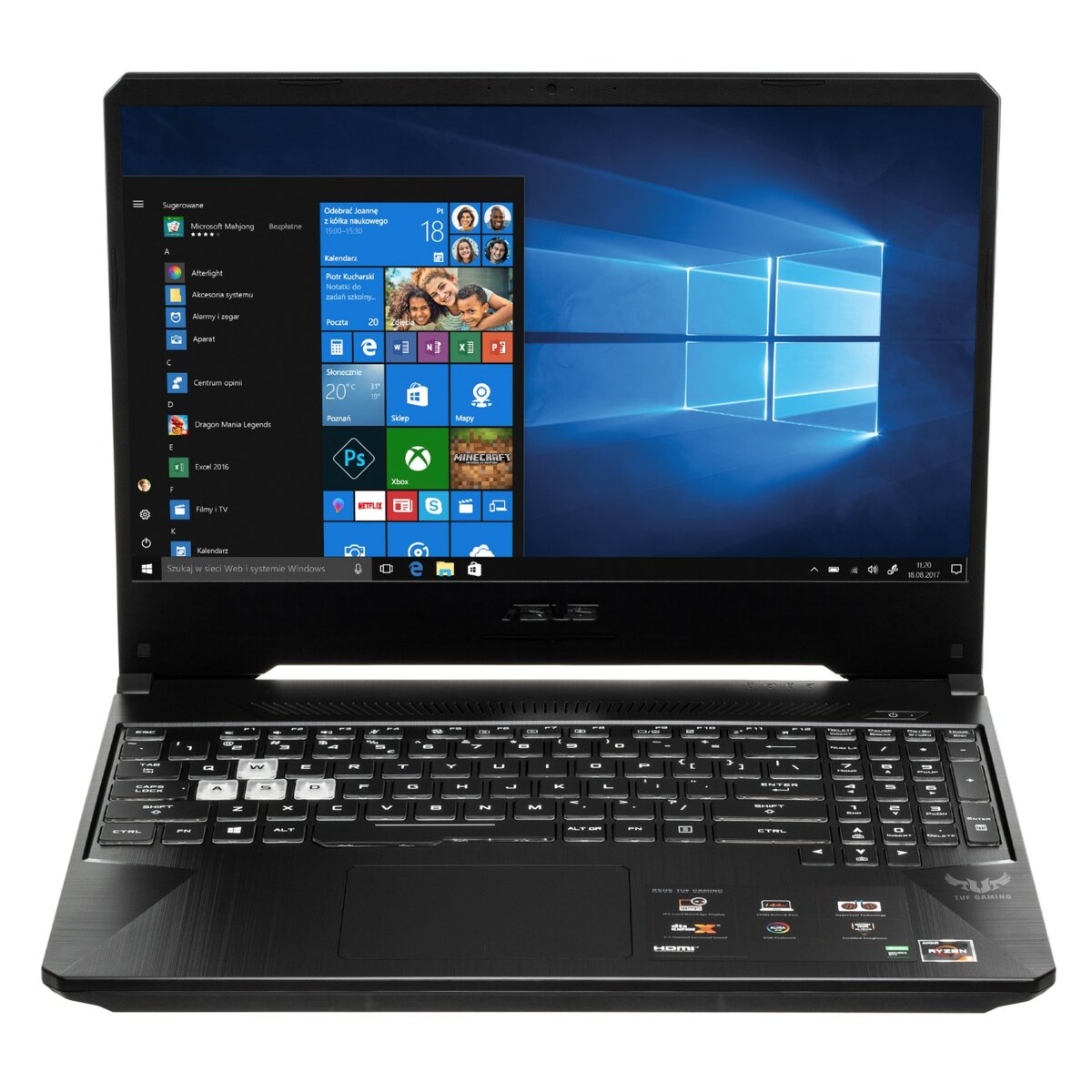 ASUS Tuf Gaming FX505DT Ryzen 5 3550H 8GB 512GB SSD GF-GTX 1650 W10 ...