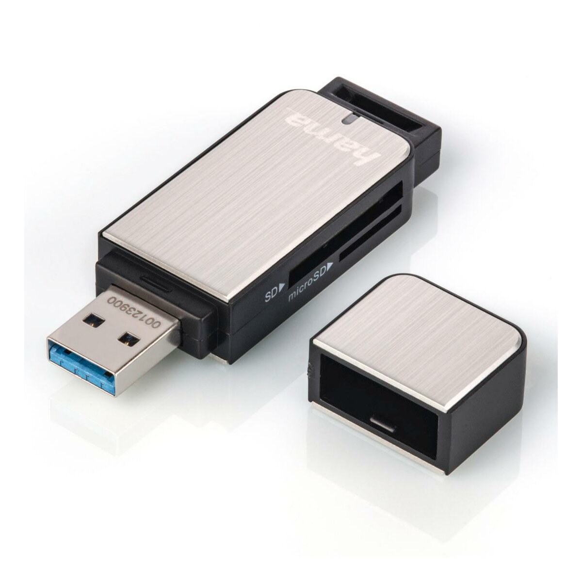 HAMA SD/microSD USB 3.0 Srebrny Czytnik