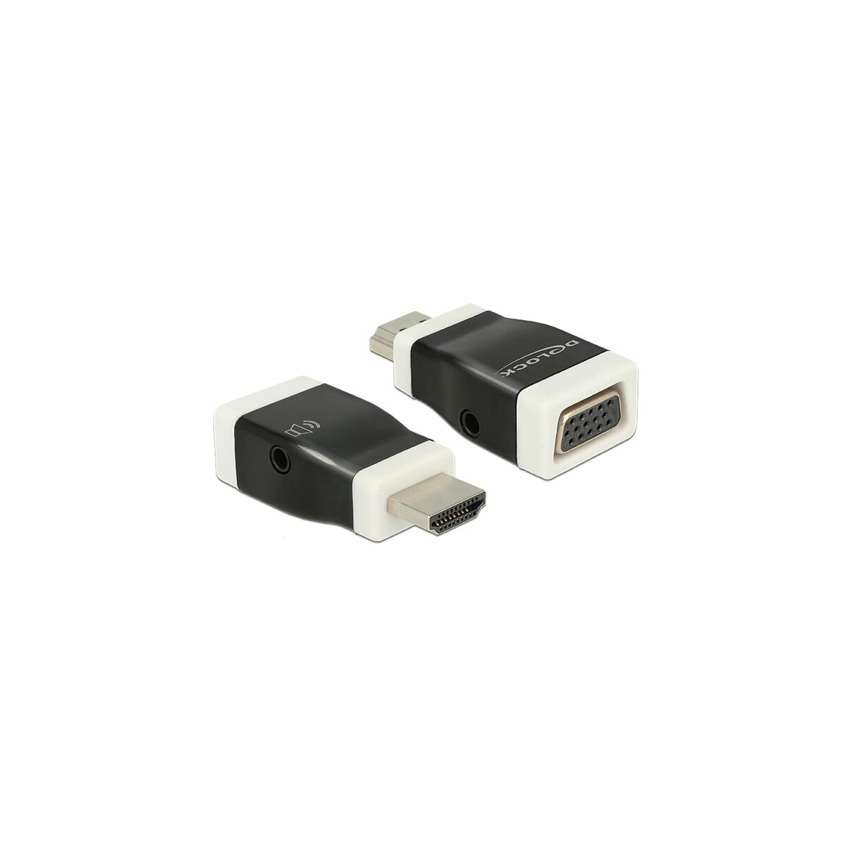 DELOCK Adapter HDMI VGA/Jack 3.5 mm ceny i opinie w Media Expert