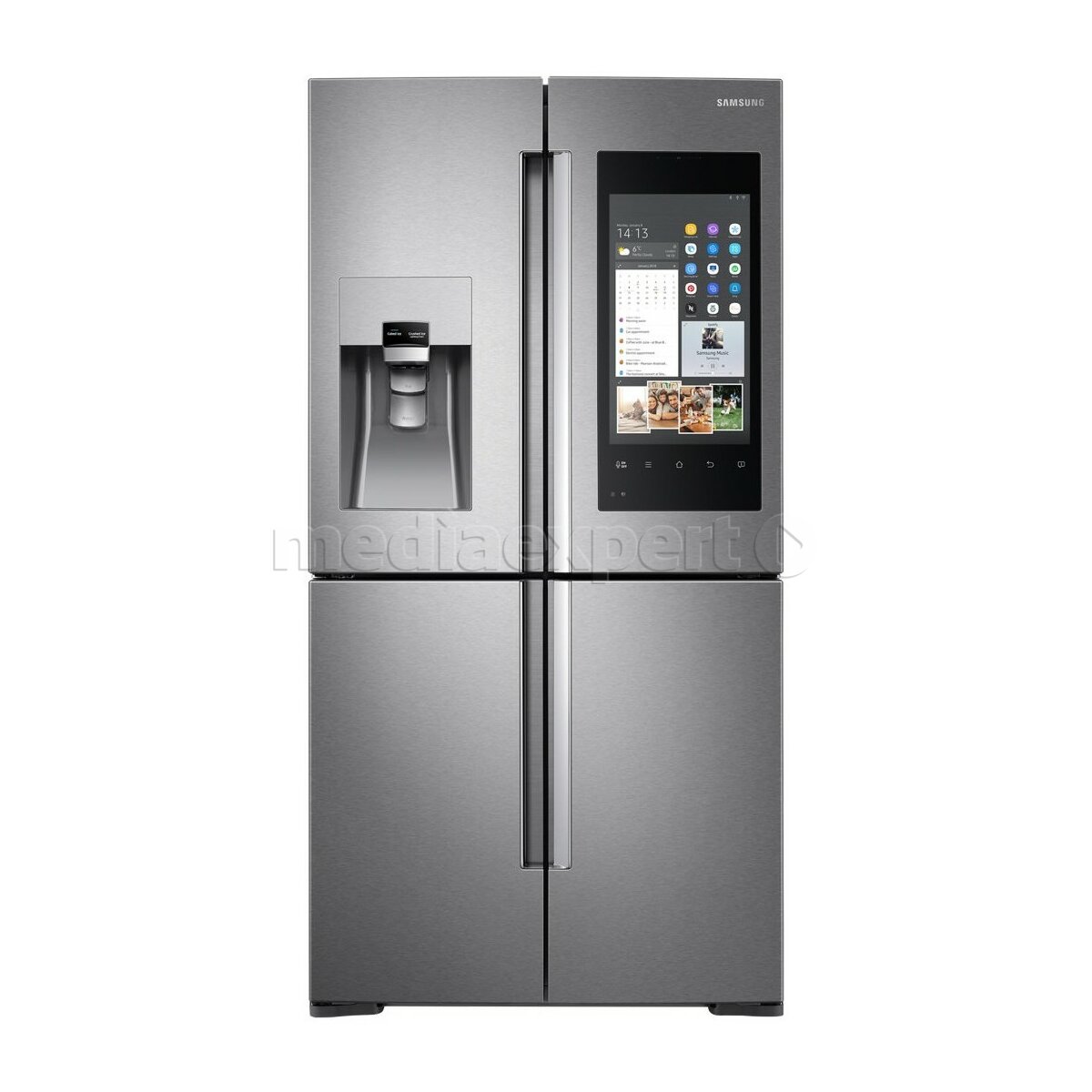 SAMSUNG RF56M9540SR Family Hub Side by side Kostkarka Lodówka ceny i