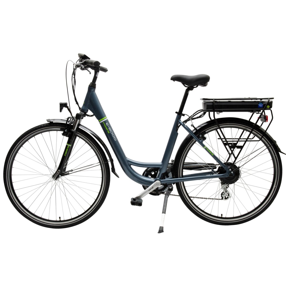 INDIANA E8000 D18 28 cali damski Niebieski Rower elektryczny ceny i