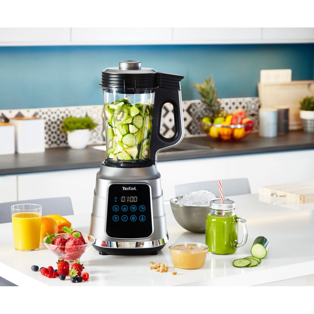 TEFAL Ultrablend Boost Vacuum BL985A31 Blender kielichowy ceny i opinie w Media Expert