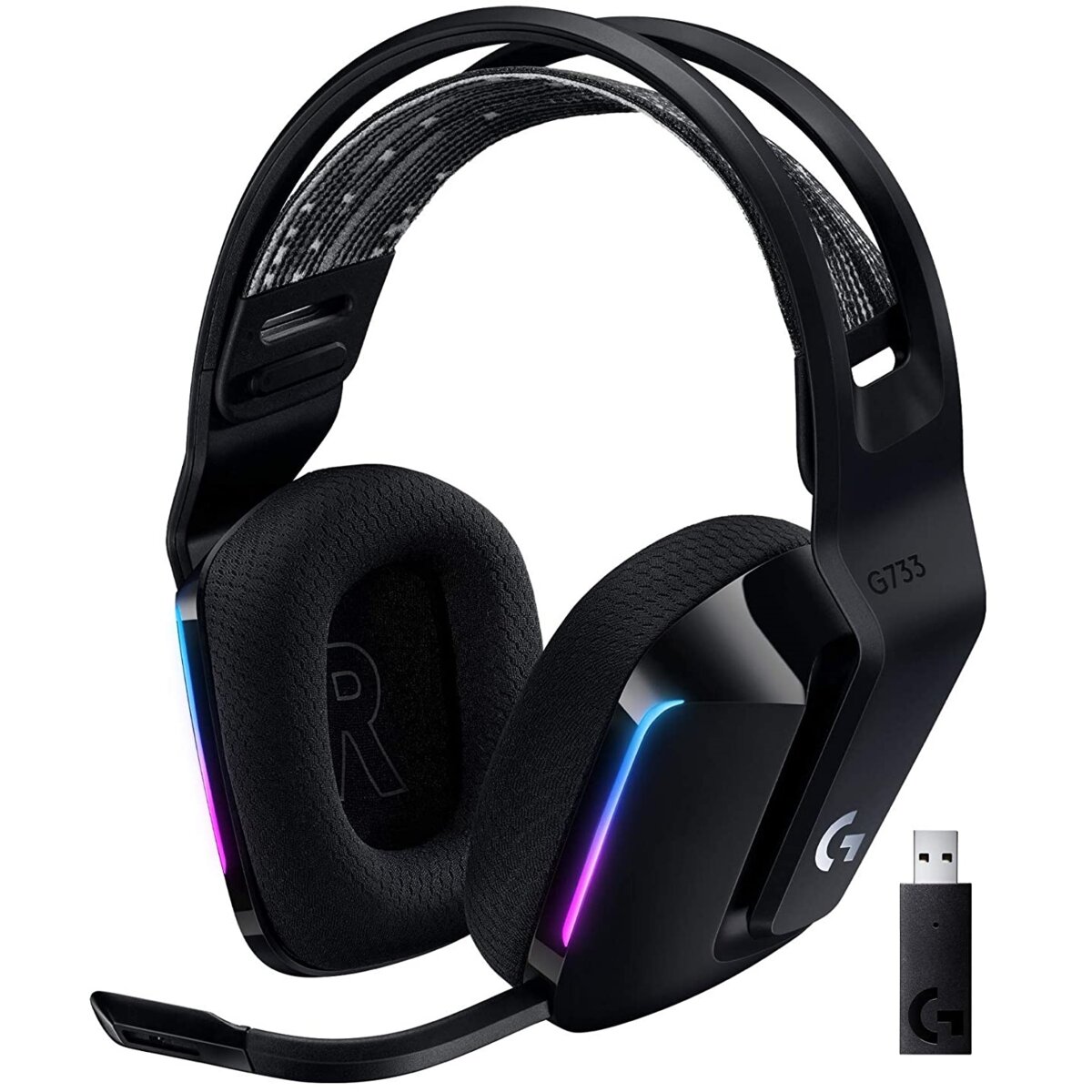 LOGITECH G733 Lightspeed Czarny Słuchawki ceny i opinie w Media Expert