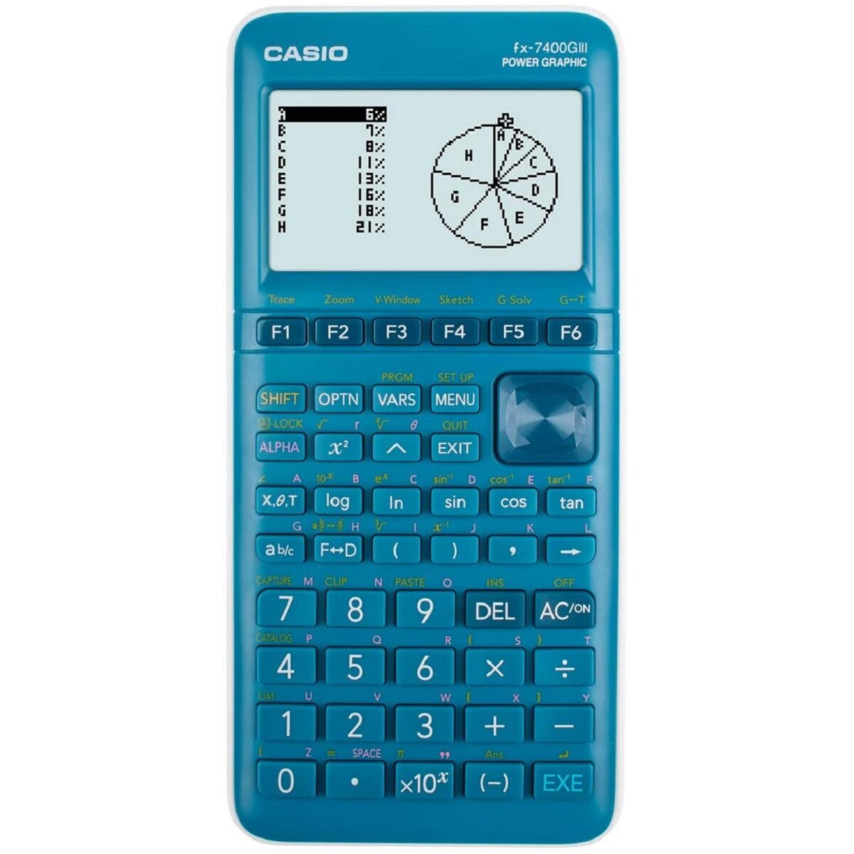 Casio FX-7400GIII Calcolatrice Grafica - Display Monocromatico 21 Cifre, Programmable