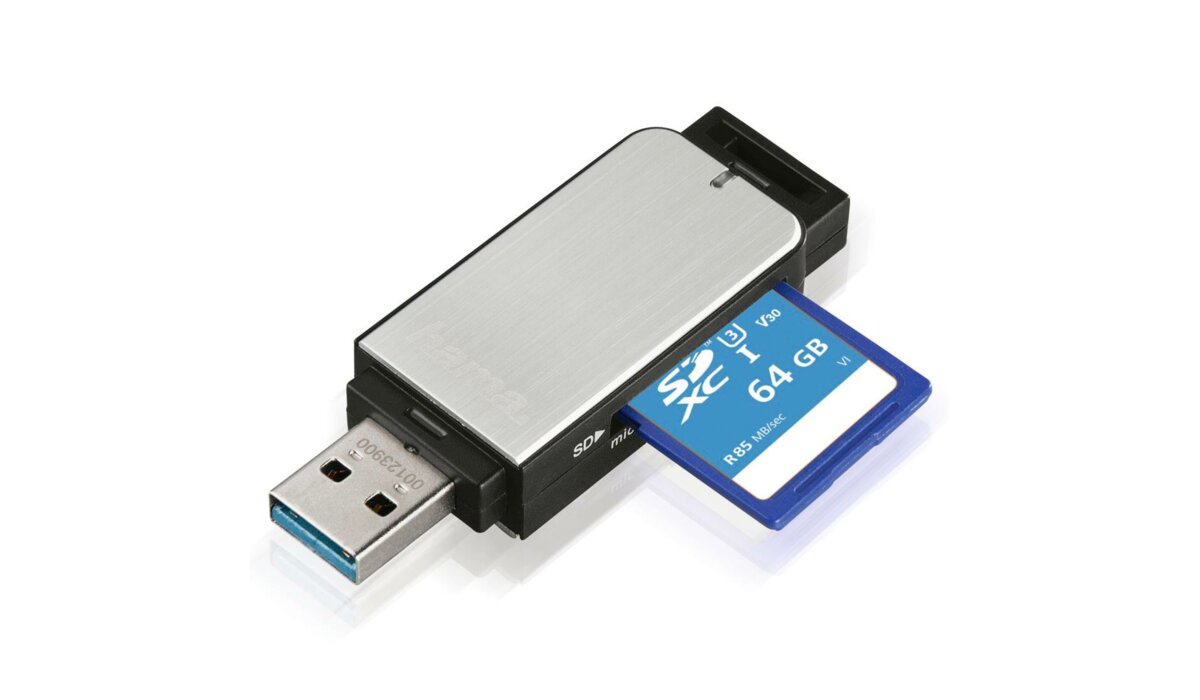 HAMA SD/microSD USB 3.0 Srebrny Czytnik