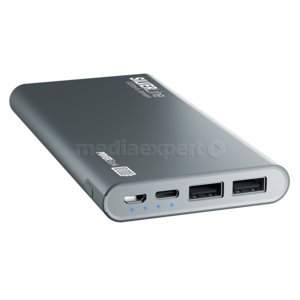 Powerbank GÖTZE & JENSEN Silver Line PZMI11G 10000mAh Szary