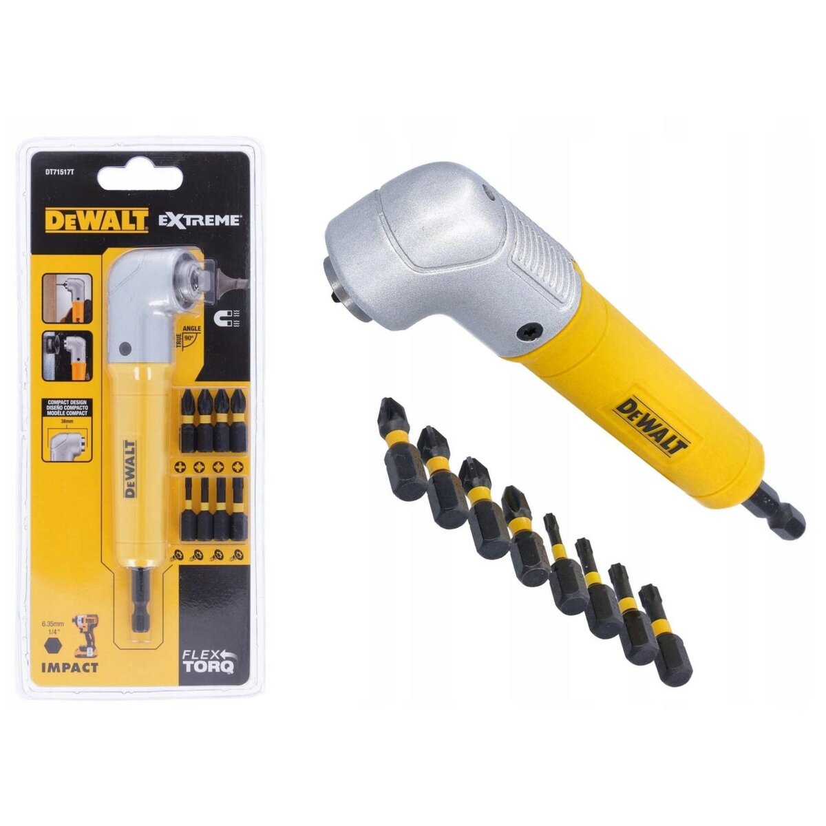 DEWALT DT71517T-QZ + zestaw bitów Uchwyt kątowy - ceny i opinie w Media ...