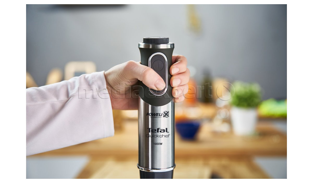 Blender de mână Tefal Quickchef, Negru / Inox