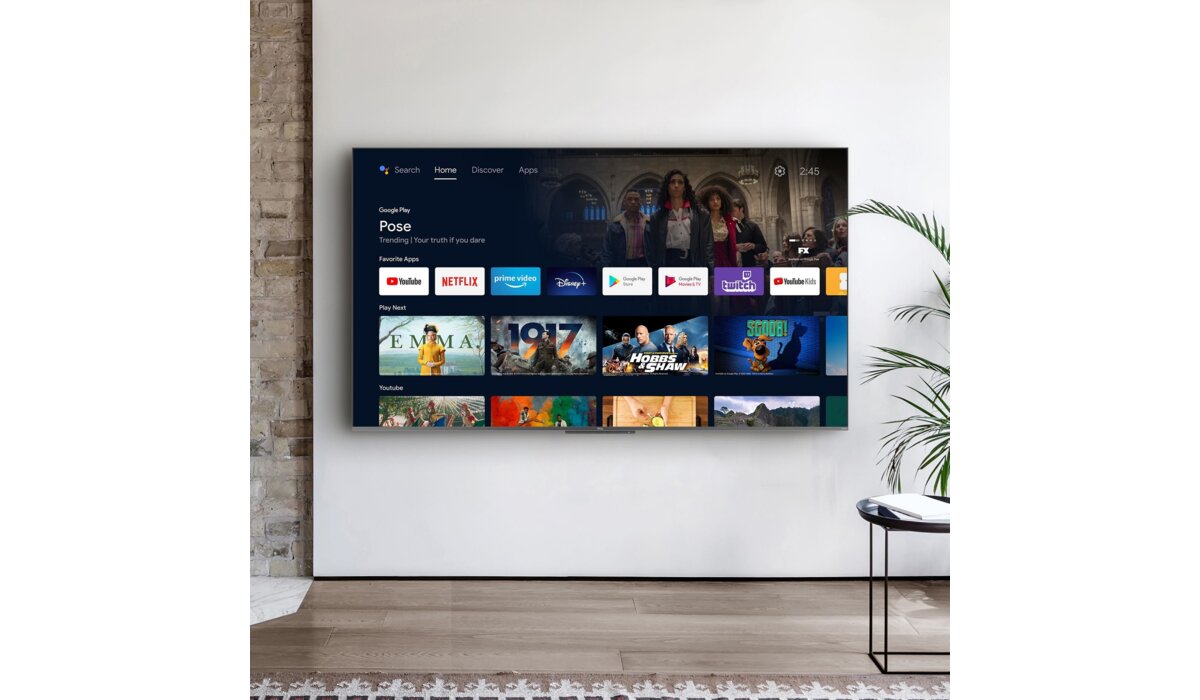 TCL 55C728 55" QLED 4K 100Hz Android TV Dolby Atmos Dolby Vision HDMI 2 ...