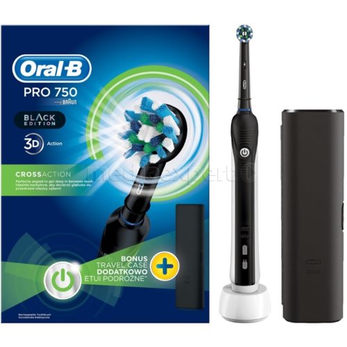 Oral B Pro 750 Czarny Szczoteczka Rotacyjna Ceny I Opinie W