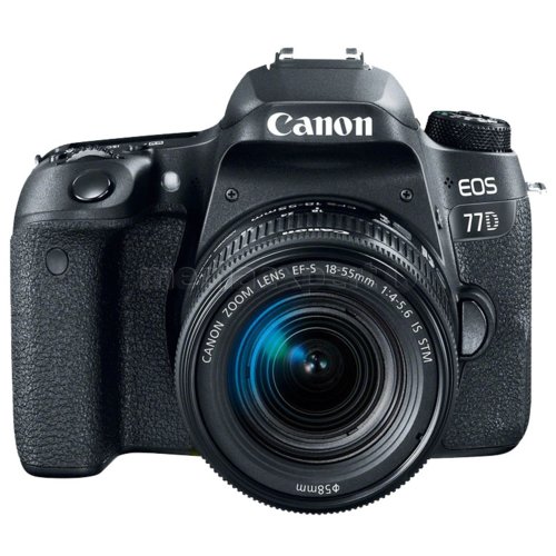 Canon Eos 77d Czarny Obiektyw 18 55 Is Stm Aparat Ceny I