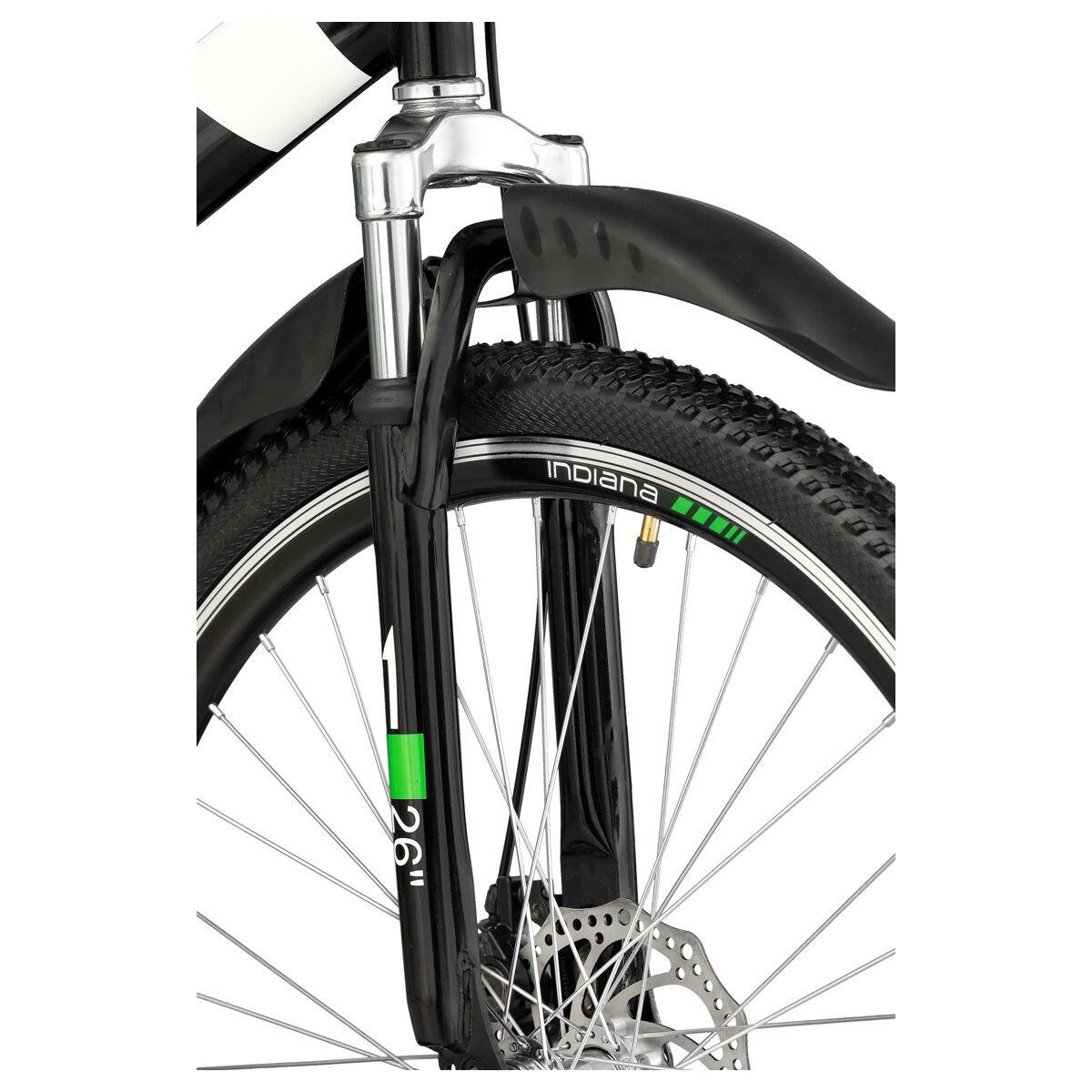 INDIANA X-Rock 1.6 26 cali dla chłopca Czarno-zielony Rower młodzieżowy ...