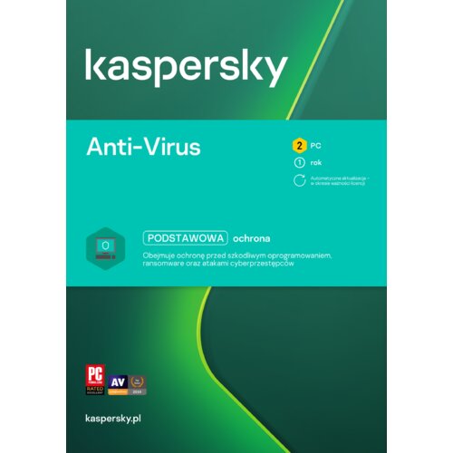 Kaspersky Anti Virus 2 Urzadzenia 1 Rok Kod Aktywacyjny Antywirus Ceny I Opinie W Media Expert