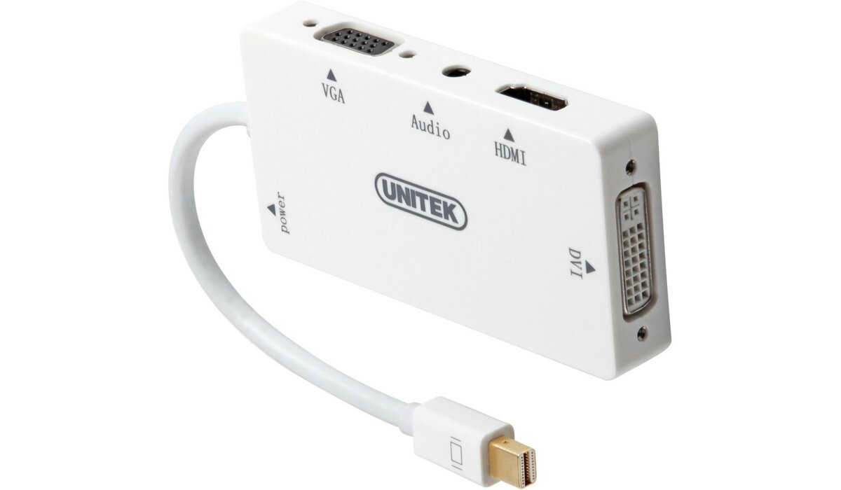UNITEK 0.15 m Adapter Mini DisplayPort HDMI/DVI/VGA/Jack 3.5 mm