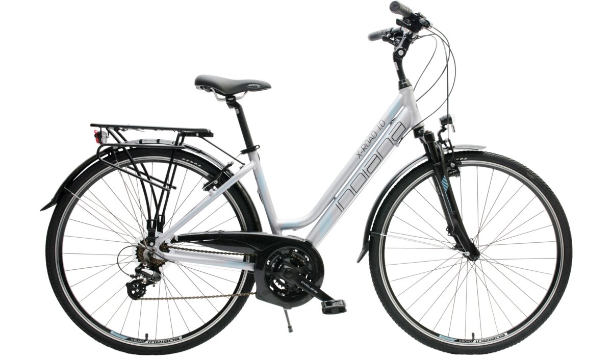 INDIANA XRoad 1.0 D17 28 cali damski Srebrnobłękitny Rower