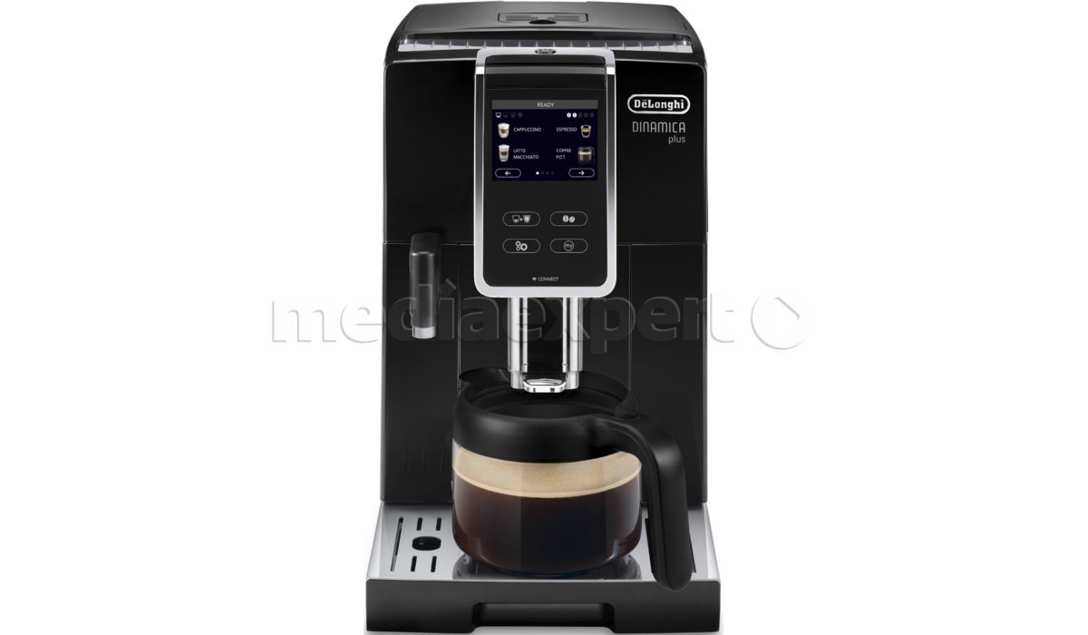 Delonghi Dinamica Plus Ecam 370.85 B Kaffeevollautomat Schwarz DELONGHI Dinamica Plus ECAM 370.85.B Ekspres - ceny i opinie w Media Expert
