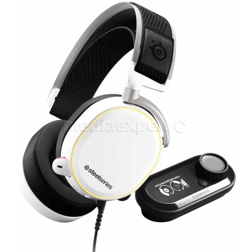 Steelseries Arctis Pro Gamedac Bialy 61454 Sluchawki Ceny I Opinie W Media Expert