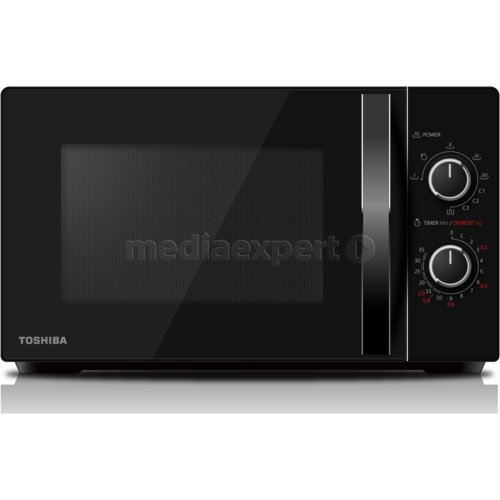 Toshiba MW2-MG20P(BK) – Four Micro-ondes Grill 20L 800W + Grill 1000W – 5 Niveaux Puissance – LED Intérieur – Noir Élégant