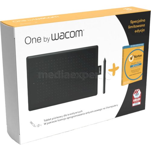 Wacom One Medium Norton Tablet Graficzny Ceny I Opinie W Media Expert