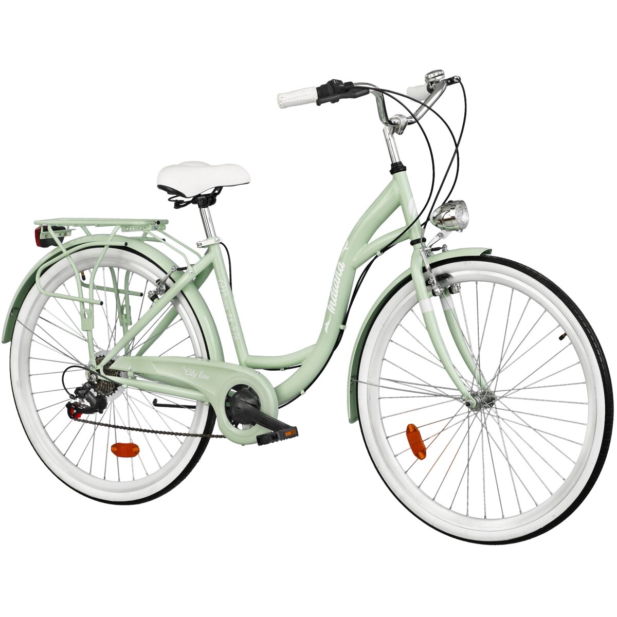 INDIANA Moena S7B 28 cali damski Miętowy Rower miejski ceny i opinie