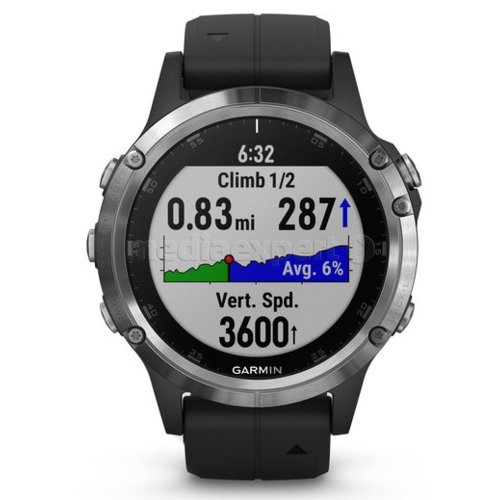 Zegarek sportowy GARMIN Fenix 5 Plus Czarny
