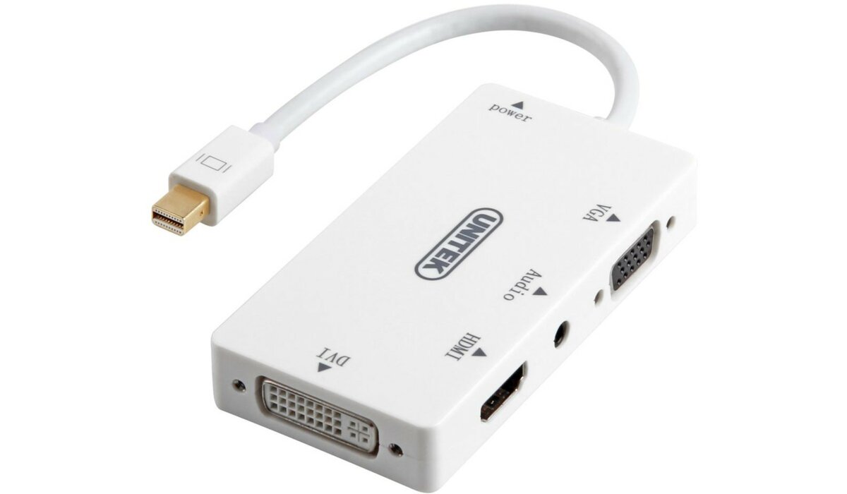 UNITEK 0.15 m Adapter Mini DisplayPort HDMI/DVI/VGA/Jack 3.5 mm