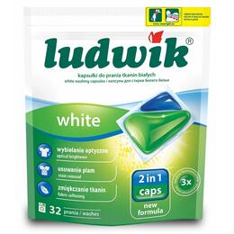Kapsułki do prania LUDWIK 2IN1 WHITE 32 SZT.