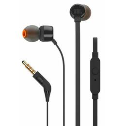 Słuchawki dokanałowe JBL T110 z mikrofonem (czarne)