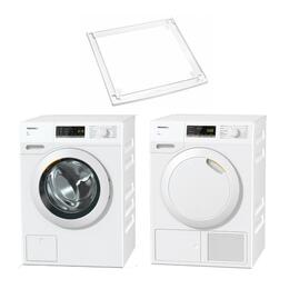 Pralka MIELE WCA030 WCS Active + Suszarka MIELE TCA230WP Active + Łącznik MIELE WTV 502