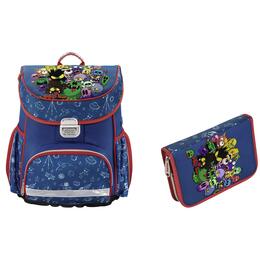 Tornister HAMA Monster 139072 + Piórnik 139122 z wyposażeniem